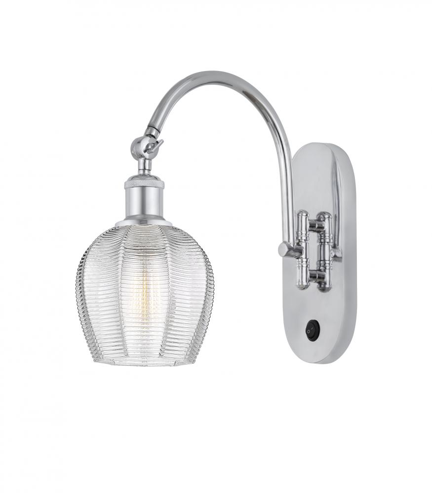 Norfolk - 1 Light - 6 inch - Polished Chrome - Sconce