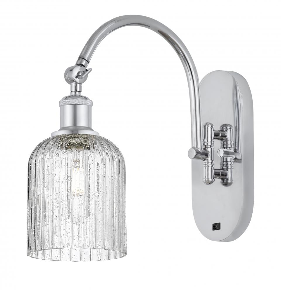 Bridal Veil - 1 Light - 5 inch - Polished Chrome - Sconce