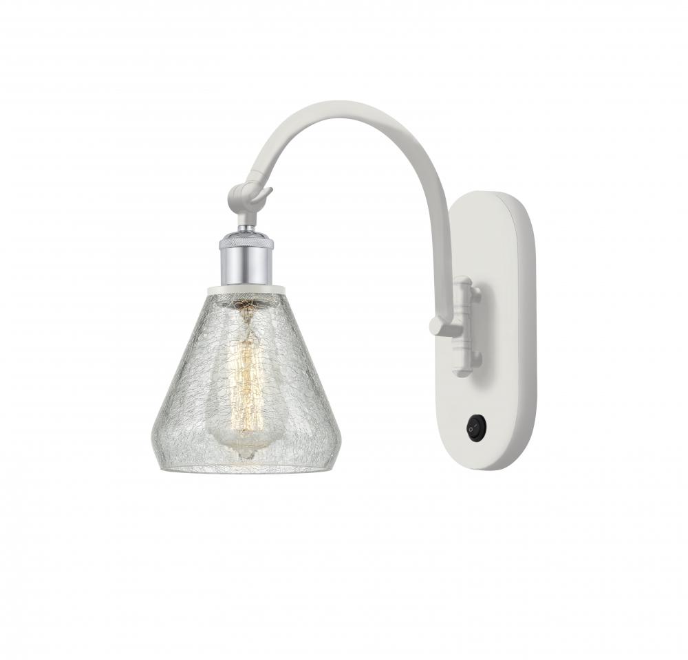 Conesus - 1 Light - 6 inch - White Polished Chrome - Sconce