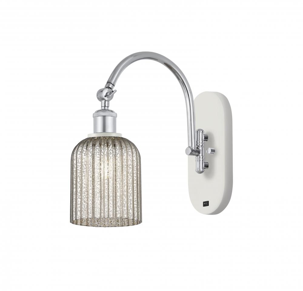 Bridal Veil - 1 Light - 5 inch - White Polished Chrome - Sconce