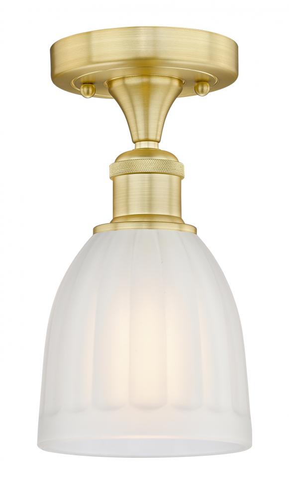 Brookfield - 1 Light - 6 inch - Satin Gold - Semi-Flush Mount