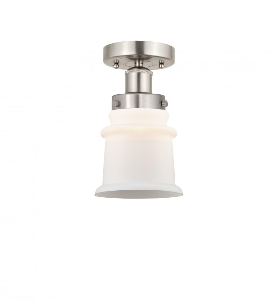 Canton - 1 Light - 5 inch - Brushed Satin Nickel - Semi-Flush Mount