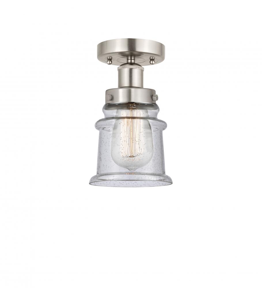 Canton - 1 Light - 5 inch - Brushed Satin Nickel - Semi-Flush Mount