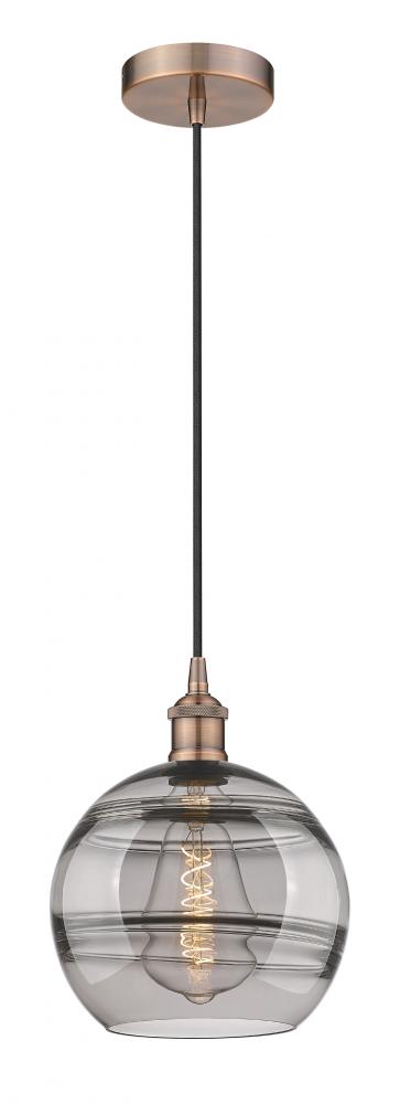 Rochester - 1 Light - 10 inch - Antique Copper - Cord hung - Mini Pendant