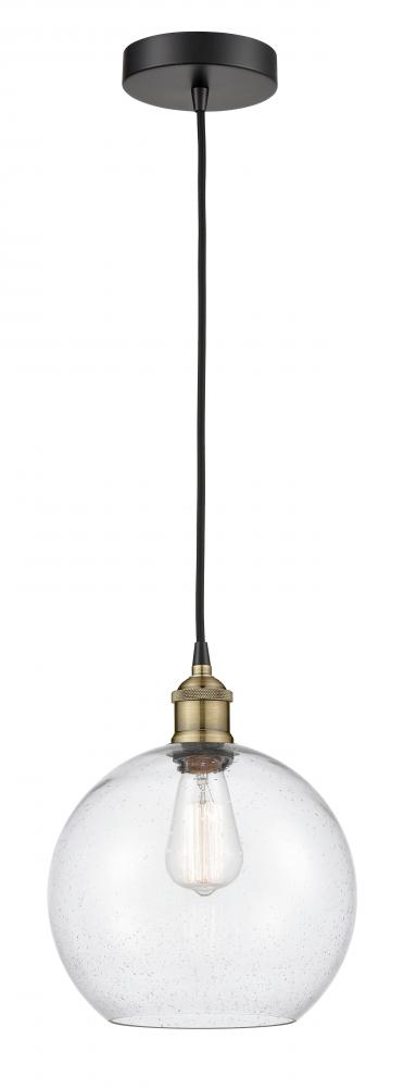 Athens - 1 Light - 10 inch - Black Antique Brass - Cord hung - Mini Pendant