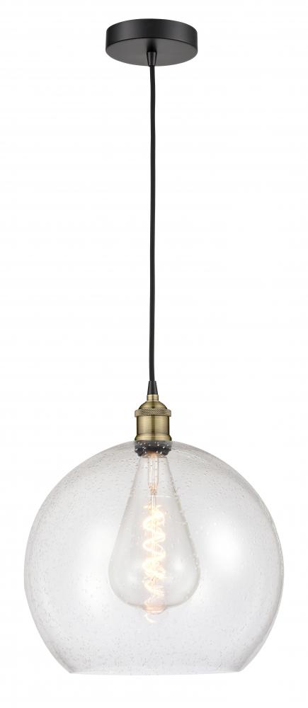 Athens - 1 Light - 14 inch - Black Antique Brass - Cord hung - Pendant