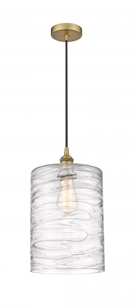 Cobbleskill - 1 Light - 9 inch - Brushed Brass - Cord hung - Mini Pendant