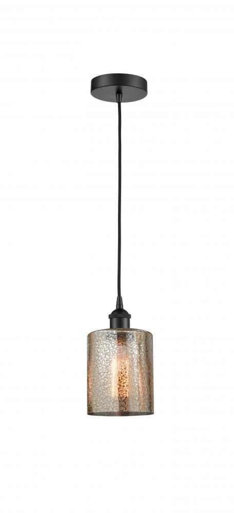 Cobbleskill - 1 Light - 5 inch - Matte Black - Cord hung - Mini Pendant