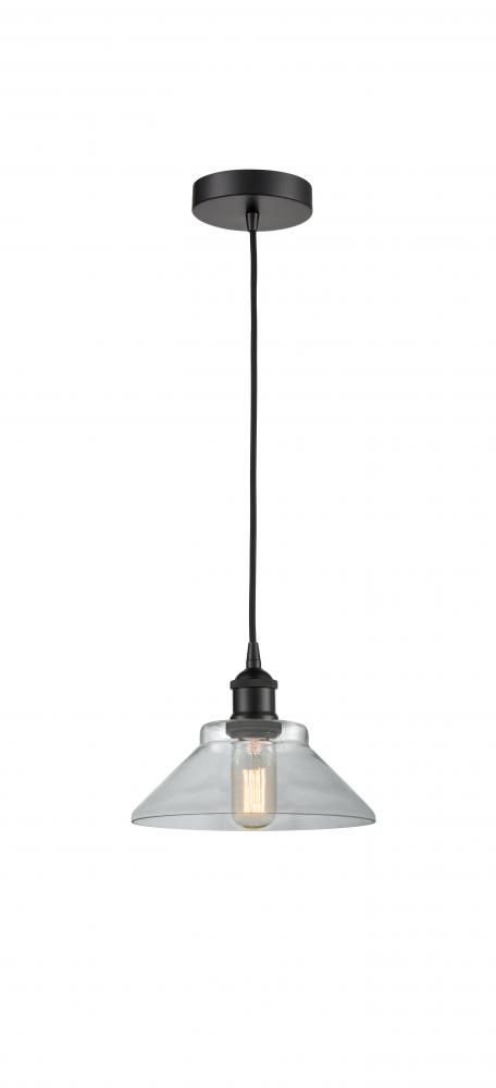 Orwell - 1 Light - 8 inch - Matte Black - Cord hung - Mini Pendant