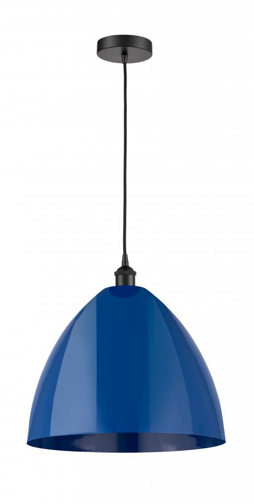 Plymouth - 1 Light - 16 inch - Matte Black - Cord hung - Mini Pendant