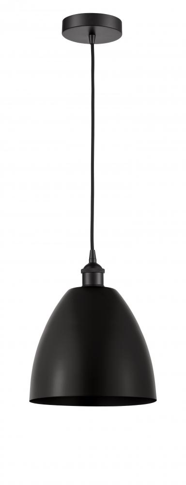 Bristol - 1 Light - 9 inch - Matte Black - Cord hung - Mini Pendant