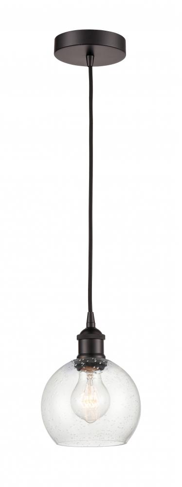 Athens - 1 Light - 6 inch - Oil Rubbed Bronze - Cord hung - Mini Pendant