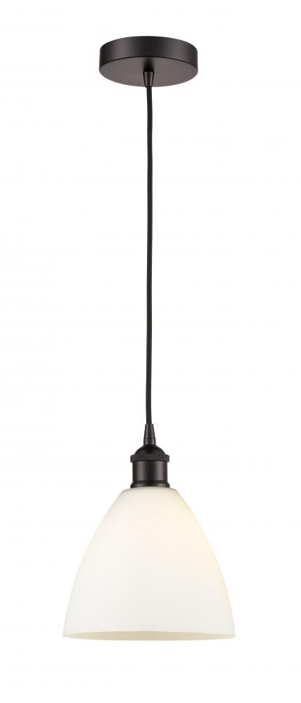 Bristol - 1 Light - 8 inch - Oil Rubbed Bronze - Cord hung - Mini Pendant