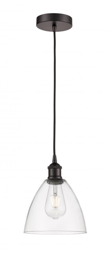 Bristol - 1 Light - 8 inch - Oil Rubbed Bronze - Cord hung - Mini Pendant