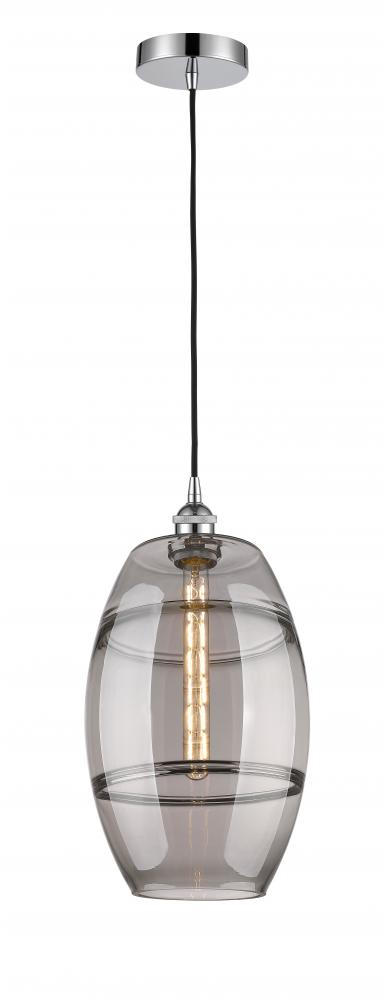 Vaz - 1 Light - 10 inch - Polished Chrome - Cord hung - Mini Pendant