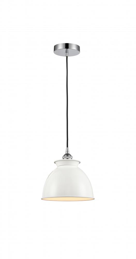 Adirondack - 1 Light - 8 inch - Polished Chrome - Cord hung - Mini Pendant