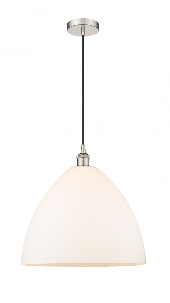 Bristol - 1 Light - 16 inch - Polished Nickel - Cord hung - Pendant