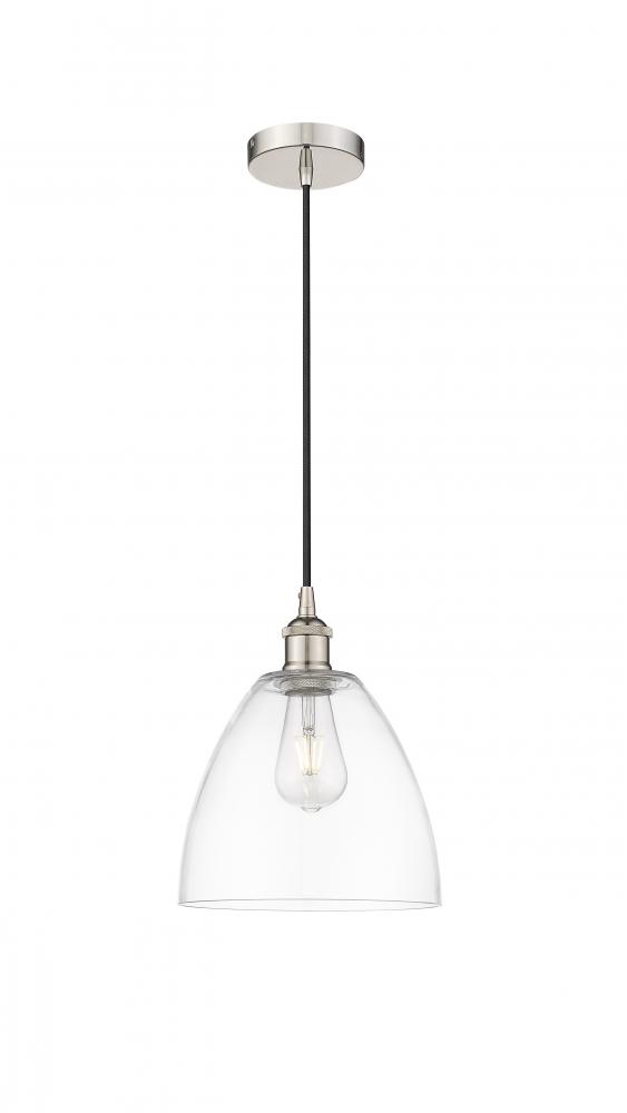 Bristol - 1 Light - 9 inch - Polished Nickel - Cord hung - Mini Pendant