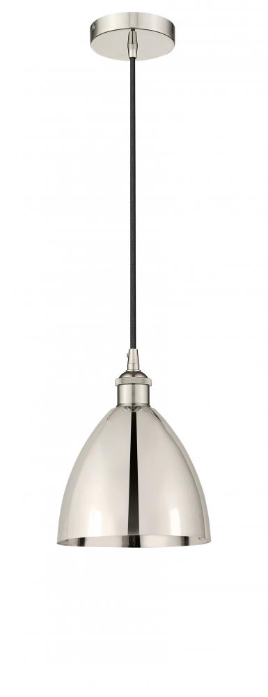 Bristol - 1 Light - 8 inch - Polished Nickel - Cord hung - Mini Pendant