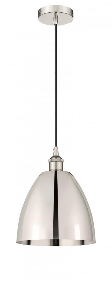 Bristol - 1 Light - 9 inch - Polished Nickel - Cord hung - Mini Pendant