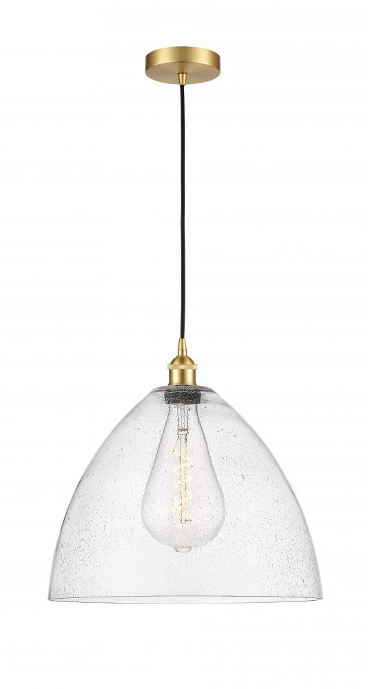 Bristol - 1 Light - 16 inch - Satin Gold - Cord hung - Pendant