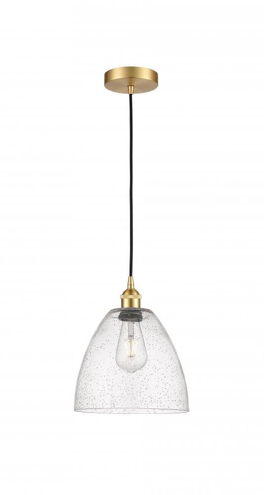 Bristol - 1 Light - 9 inch - Satin Gold - Cord hung - Mini Pendant