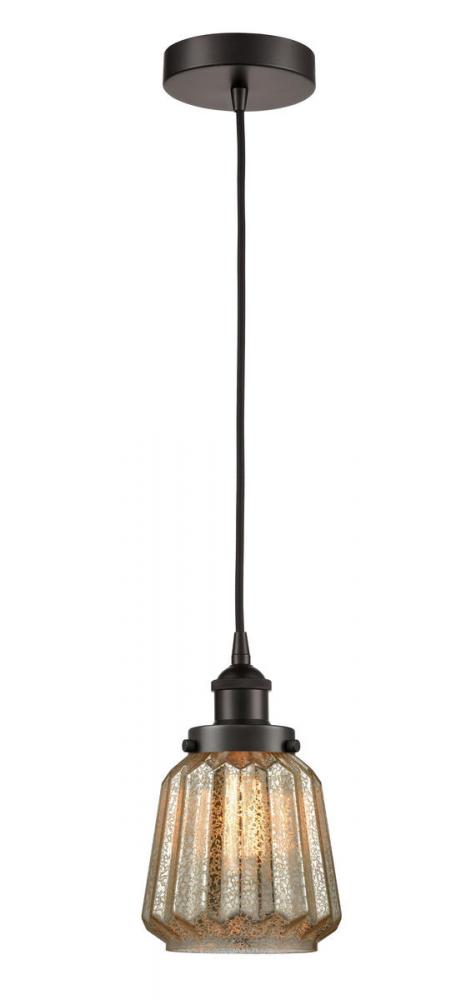 Chatham - 1 Light - 7 inch - Oil Rubbed Bronze - Cord hung - Mini Pendant