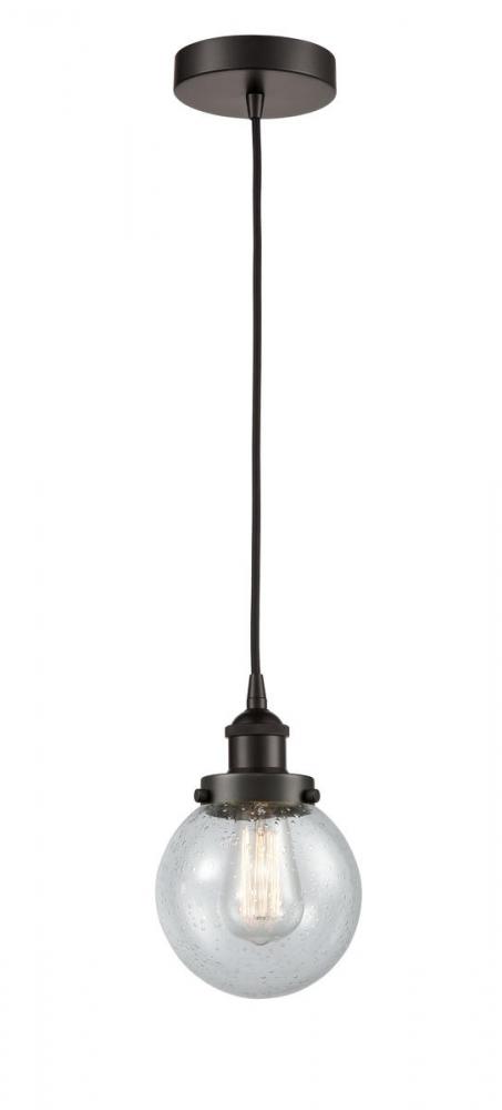 Beacon - 1 Light - 6 inch - Oil Rubbed Bronze - Cord hung - Mini Pendant