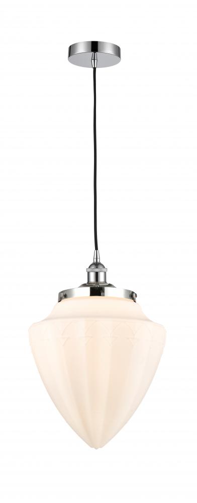 Bullet - 1 Light - 12 inch - Polished Chrome - Cord hung - Mini Pendant