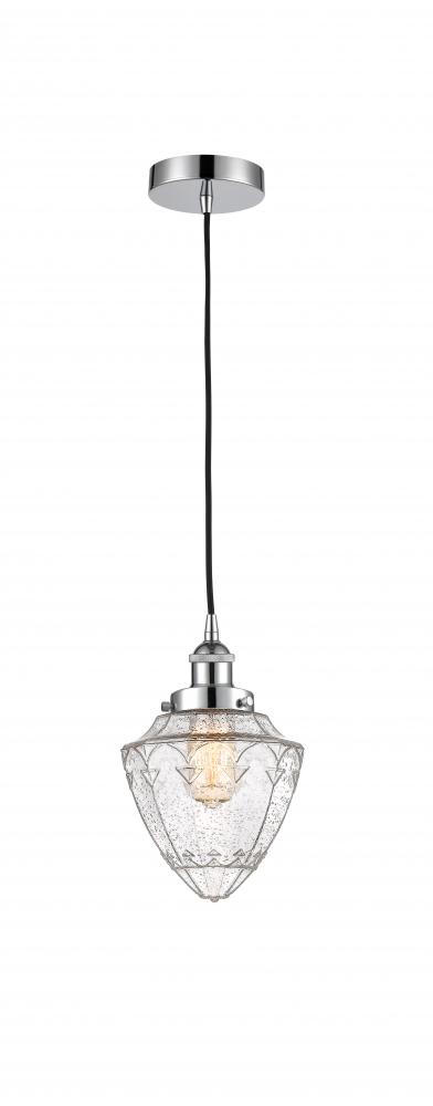 Bullet - 1 Light - 7 inch - Polished Chrome - Cord hung - Mini Pendant