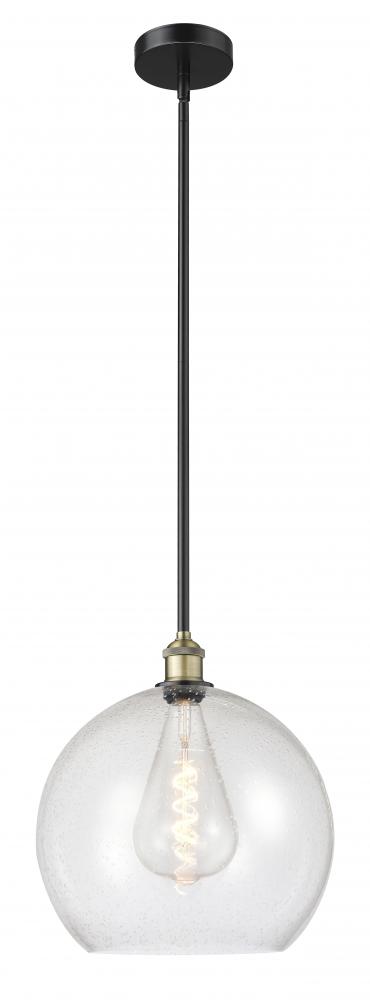 Athens - 1 Light - 14 inch - Black Antique Brass - Cord hung - Pendant