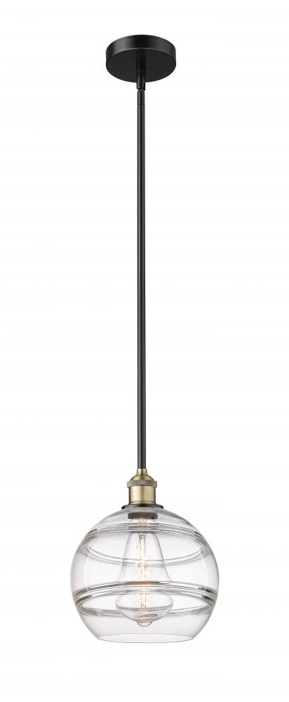 Rochester - 1 Light - 10 inch - Black Antique Brass - Cord hung - Mini Pendant