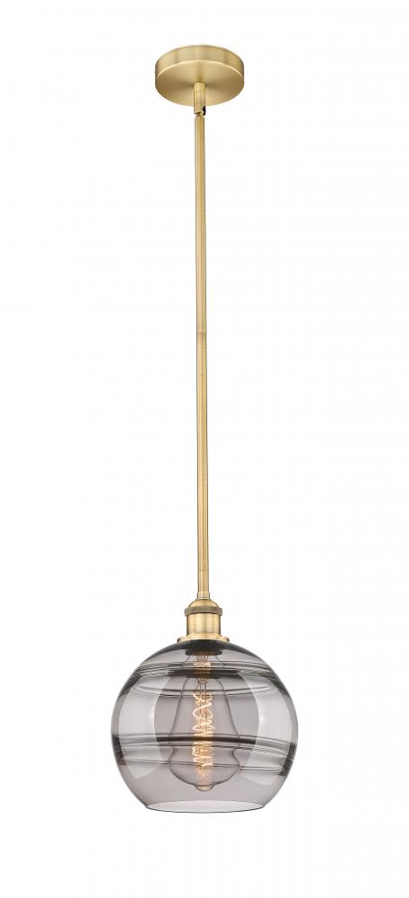 Rochester - 1 Light - 10 inch - Brushed Brass - Cord hung - Mini Pendant