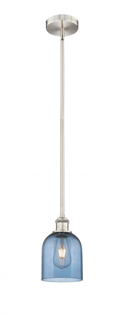 Bella - 1 Light - 6 inch - Brushed Satin Nickel - Cord hung - Mini Pendant