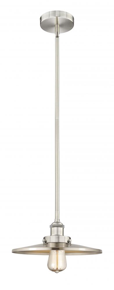 Appalachian - 1 Light - 12 inch - Brushed Satin Nickel - Cord hung - Mini Pendant