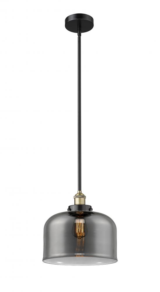 Bell - 1 Light - 12 inch - Black Antique Brass - Cord hung - Mini Pendant