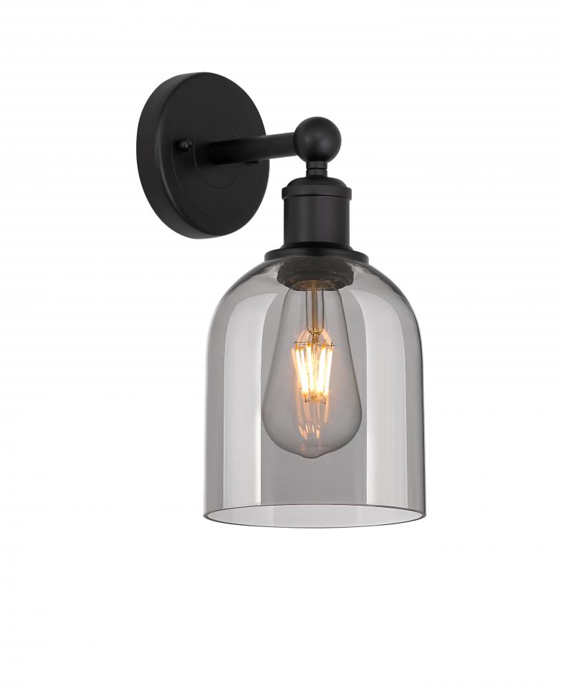 Bella - 1 Light - 6 inch - Matte Black - Sconce