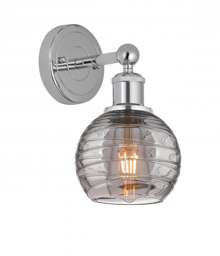 Athens Deco Swirl - 1 Light - 6 inch - Polished Chrome - Sconce