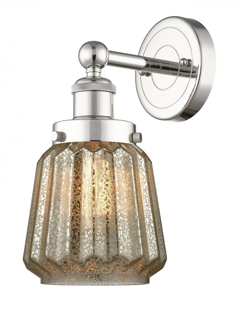 Chatham - 1 Light - 7 inch - Polished Nickel - Sconce