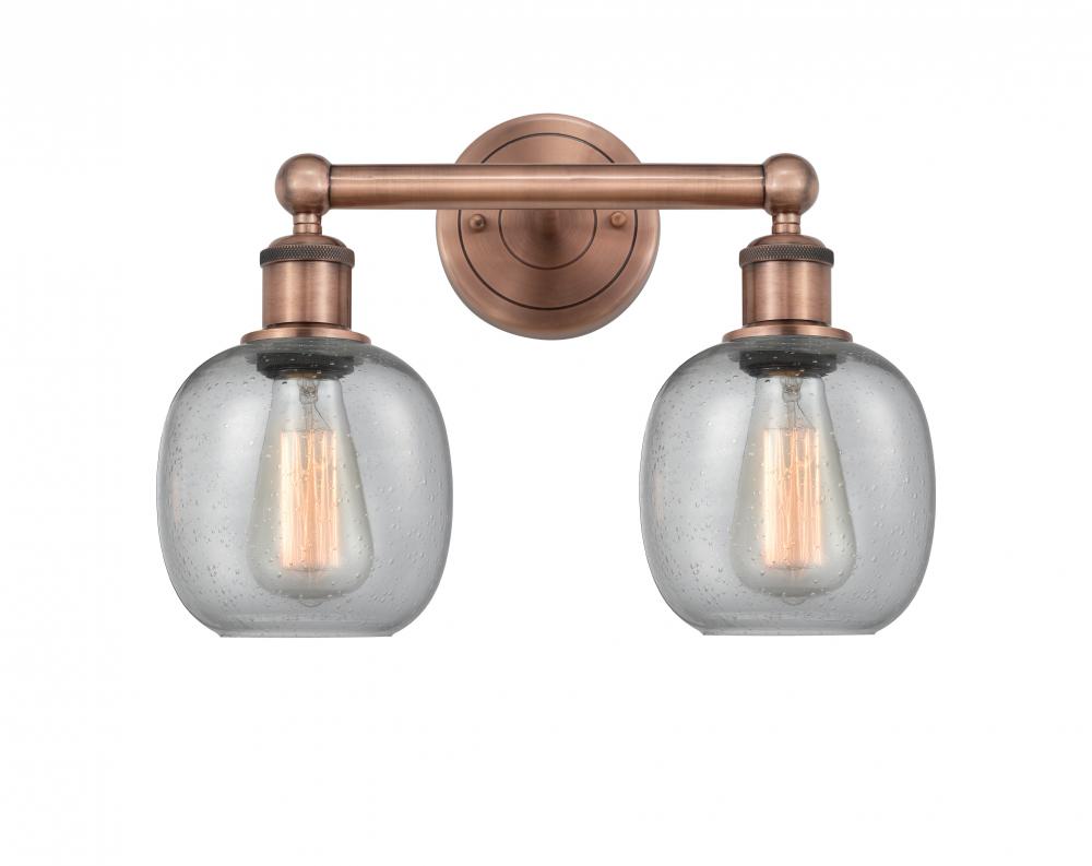 Belfast - 2 Light - 15 inch - Antique Copper - Bath Vanity Light