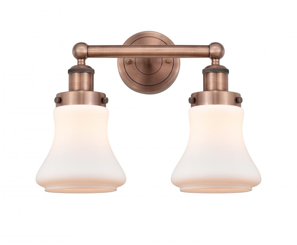 Bellmont - 2 Light - 15 inch - Antique Copper - Bath Vanity Light