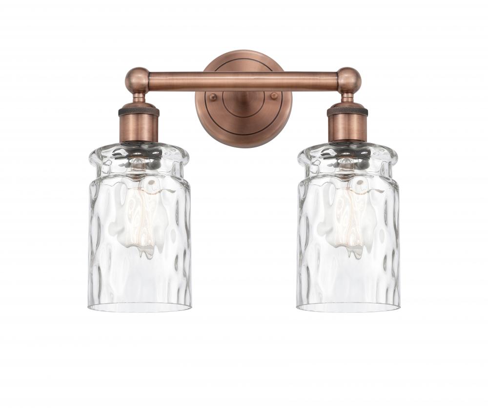 Candor - 2 Light - 14 inch - Antique Copper - Bath Vanity Light