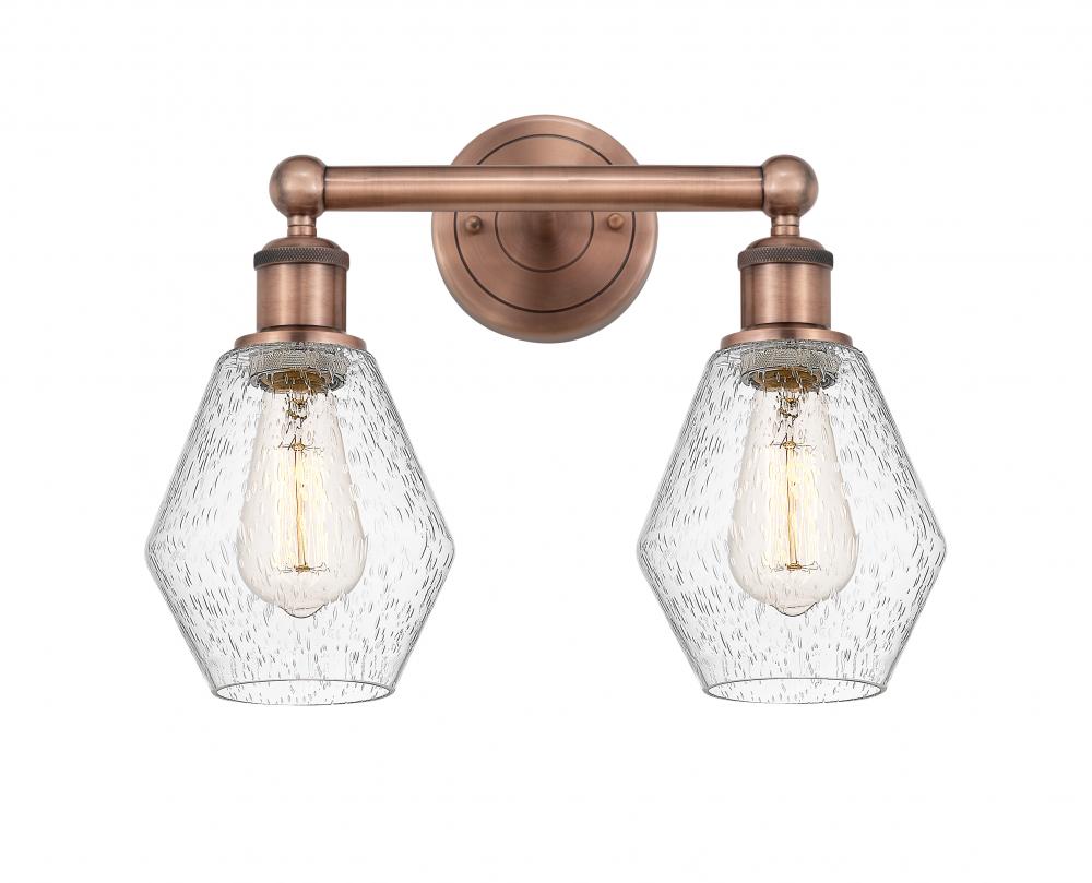 Cindyrella - 2 Light - 15 inch - Antique Copper - Bath Vanity Light