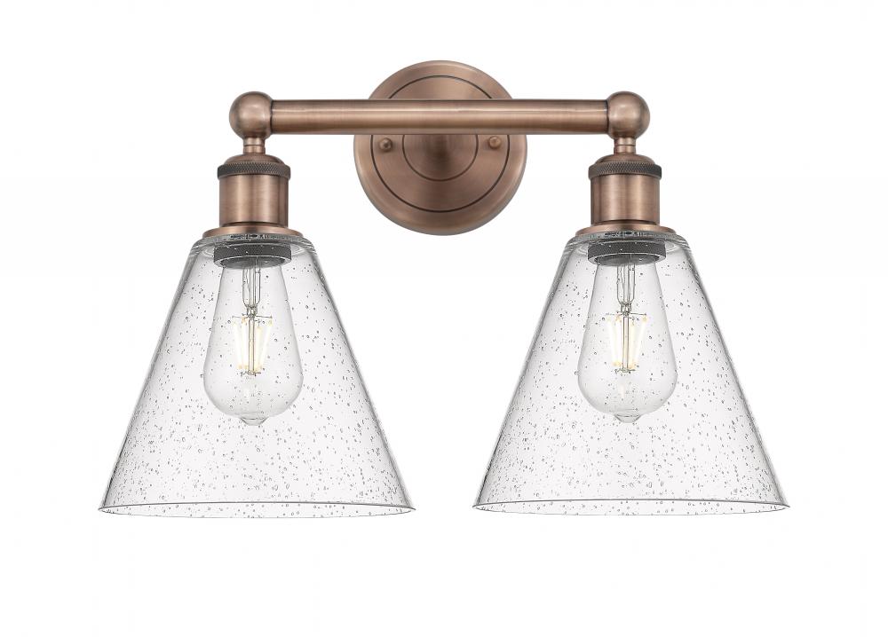 Berkshire - 2 Light - 17 inch - Antique Copper - Bath Vanity Light