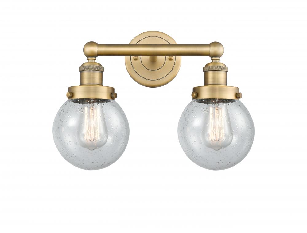 Beacon - 2 Light - 15 inch - Brushed Brass - Bath Vanity Light