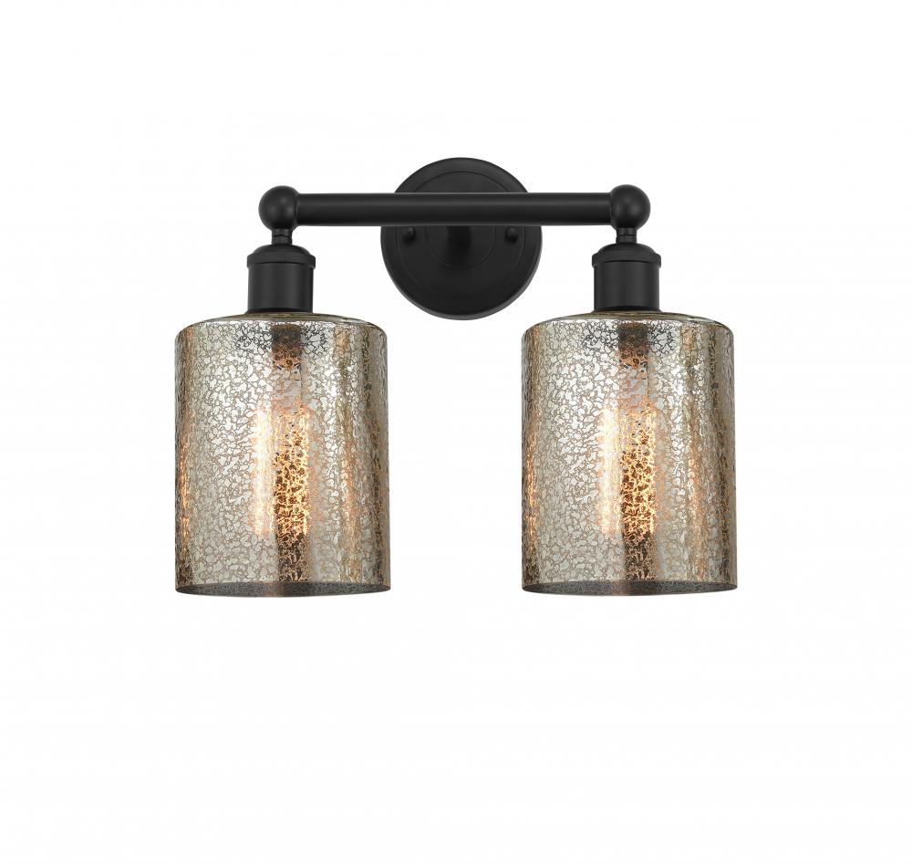 Cobbleskill - 2 Light - 14 inch - Matte Black - Bath Vanity Light