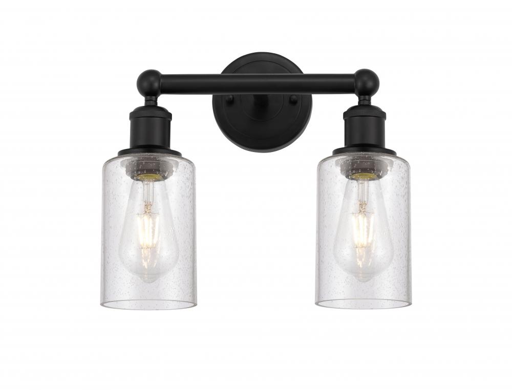 Clymer - 2 Light - 13 inch - Matte Black - Bath Vanity Light