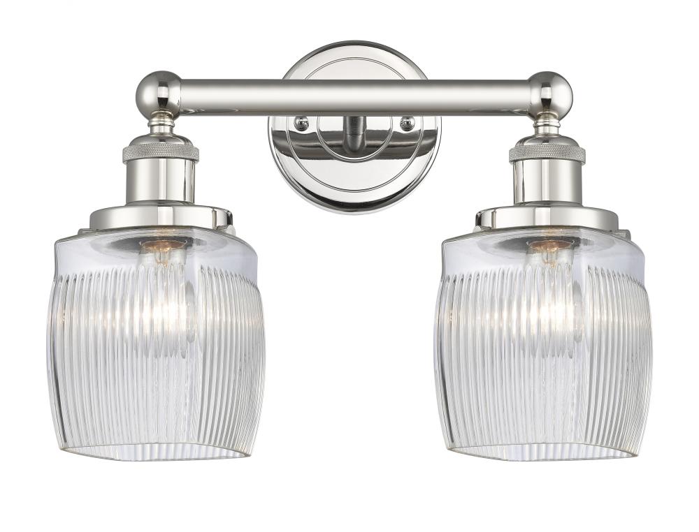 Colton - 2 Light - 15 inch - Polished Nickel - Bath Vanity Light