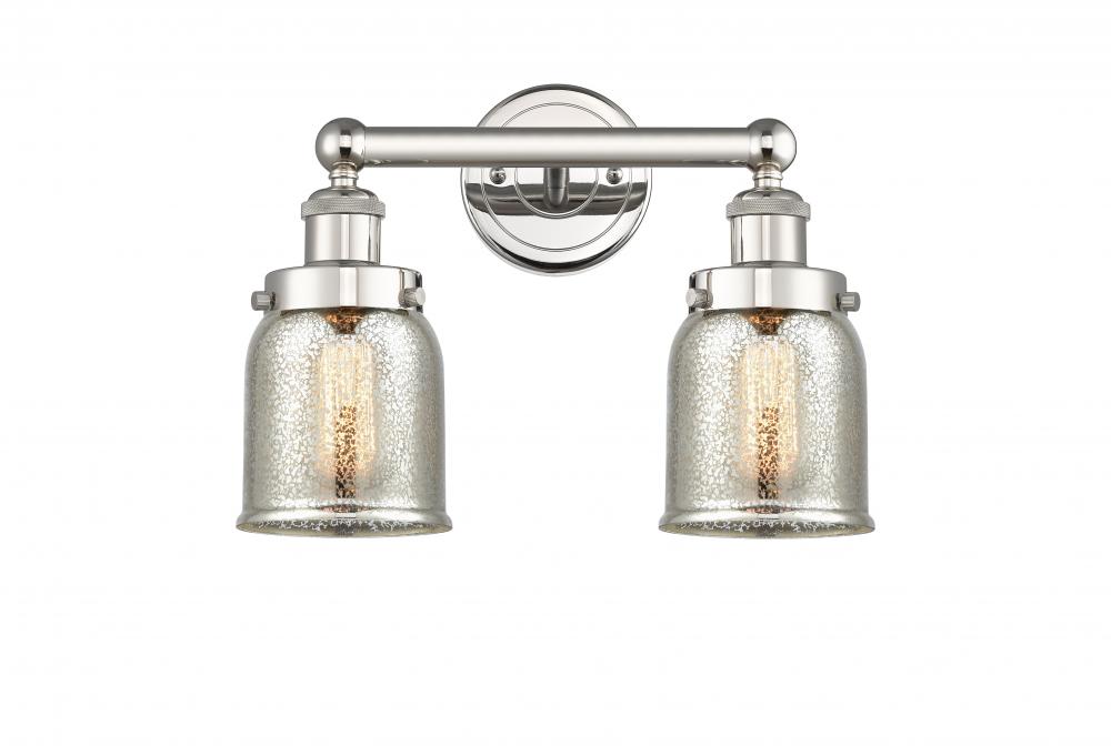 Bell - 2 Light - 14 inch - Polished Nickel - Bath Vanity Light