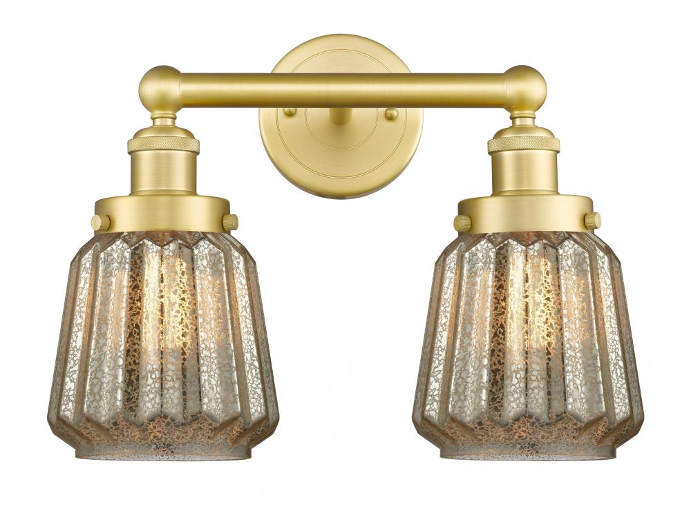 Chatham - 2 Light - 16 inch - Satin Gold - Bath Vanity Light